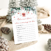 Weihnachtsberater für die Mama-to-be-Karte Einladung