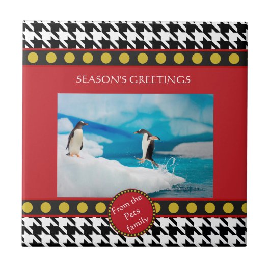 Weihnachtsbereich Dogzahnart, Hahnentrittmuster Fliese (Vorderseite)