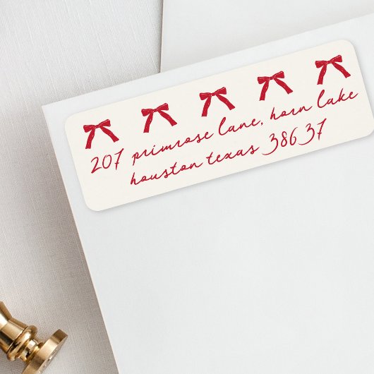 Weihnachtsberge Rote Rücksendeadresse