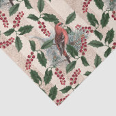 Weihnachtsberge und Vogeldekoupe Seidenpapier (Detail)