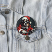 Weihnachtsberger Hund Button (Beispiel)