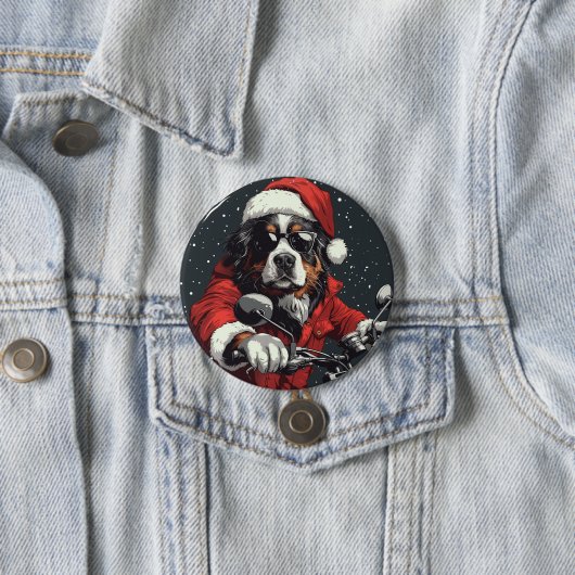 Weihnachtsberger Hund Button (Beispiel)