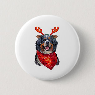 Weihnachtsberger Hund Button