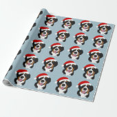 Weihnachtsberger Hund  Geschenkpapier (Ungerollt)
