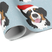 Weihnachtsberger Hund  Geschenkpapier (Rolleneckpunkt)