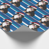 Weihnachtsberger Hund Geschenkpapier (Ecke)