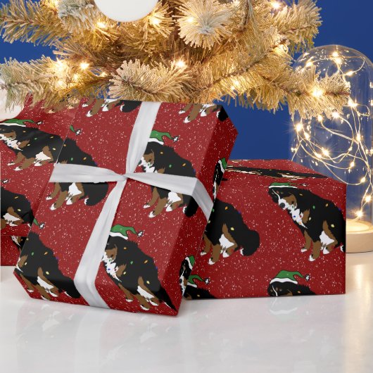 Weihnachtsberger Hund Geschenkpapier (Feiertage)