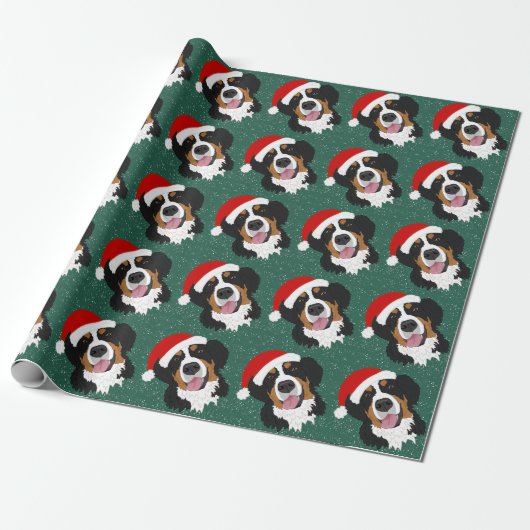 Weihnachtsberger Hund Geschenkpapier (Ungerollt)