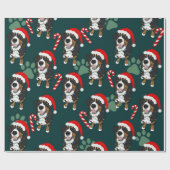Weihnachtsberger Hund Geschenkpapier (Flach)