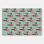 Weihnachtsberger Hund Geschenkpapier Set (Vorderseite 3)