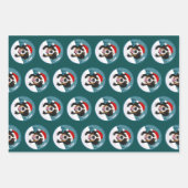 Weihnachtsberger Hund Geschenkpapier Set (Vorderseite 3)