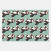 Weihnachtsberger Hund  Geschenkpapier Set (Vorderseite 3)