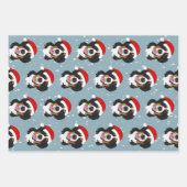 Weihnachtsberger Hund  Geschenkpapier Set (Vorderseite)