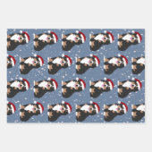 Weihnachtsberger Hund Geschenkpapier Set (Vorderseite 3)