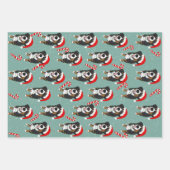 Weihnachtsberger Hund Geschenkpapier Set (Vorderseite 2)