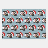 Weihnachtsberger Hund Geschenkpapier Set (Vorderseite)