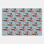 Weihnachtsberger Hund Geschenkpapier Set (Vorderseite)