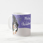 Weihnachtsberger Hund Kaffeetasse (Vorderseite Links)