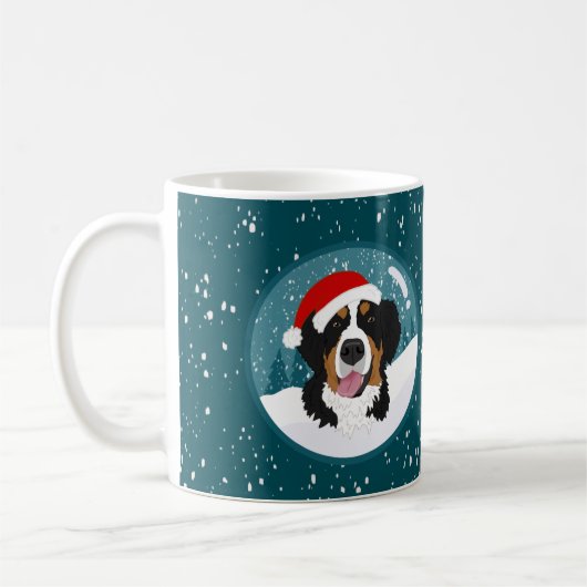 Weihnachtsberger Hund Kaffeetasse (Links)