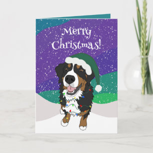Weihnachtsberger Hund Karte