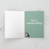 Weihnachtsberger Hund Karte (Innenseite)