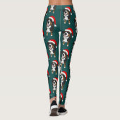 Weihnachtsberger Hund Leggings (Rückseite)