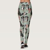 Weihnachtsberger Hund Leggings (Rückseite)