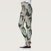 Weihnachtsberger Hund Leggings (Links)