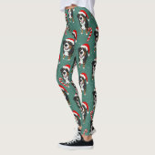 Weihnachtsberger Hund Leggings (Links)