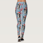 Weihnachtsberger Hund Leggings (Rückseite)