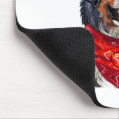 Weihnachtsberger Hund Mousepad (Ecke)