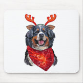 Weihnachtsberger Hund Mousepad (Vorne)