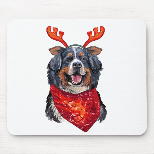 Weihnachtsberger Hund Mousepad (Vorne)