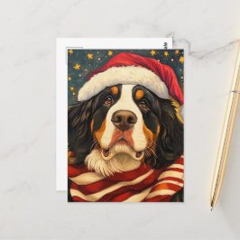 Weihnachtsberger Hund Postkarte