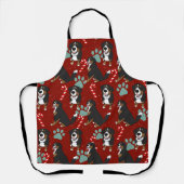Weihnachtsberger Hund Schürze (Vorderseite)