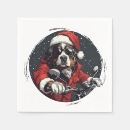 Weihnachtsberger Hund Serviette