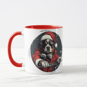 Weihnachtsberger Hund Tasse