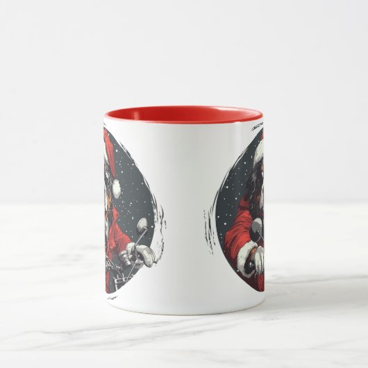 Weihnachtsberger Hund Tasse (Zentrum)