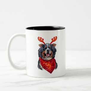 Weihnachtsberger Hund Zweifarbige Tasse