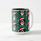 Weihnachtsberger Hund Zweifarbige Tasse (VorderseiteRechts)