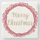 Weihnachtsberger-Untersetzer Steinuntersetzer (Vorderseite)