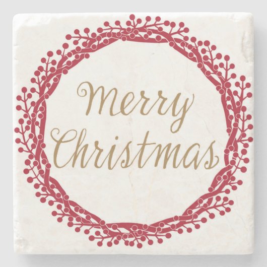 Weihnachtsberger-Untersetzer Steinuntersetzer (Vorderseite)