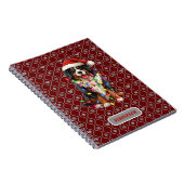 Weihnachtsberner Hund Weihnachtsname Notizblock (Rechte Seite)