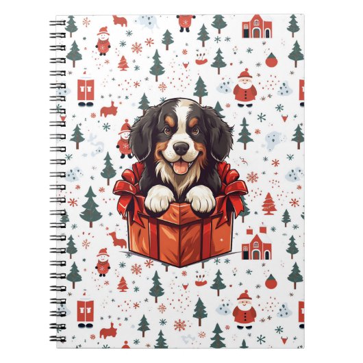 Weihnachtsberner Hundelfest Geschenkboxen Notizblock (Vorderseite)