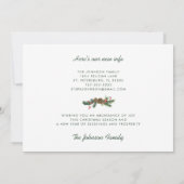 Weihnachtsberries Blumenmuseum Weihnachten Holiday Ankündigung (Rückseite)