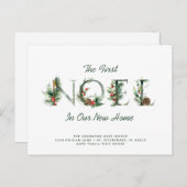 Weihnachtsberries Blumenmuseum Weihnachten Holiday Ankündigungspostkarte (Vorne/Hinten)