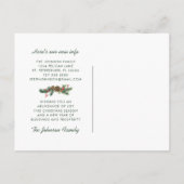 Weihnachtsberries Blumenmuseum Weihnachten Holiday Ankündigungspostkarte (Rückseite)