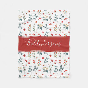 Weihnachtsberries Botanischer Blumenkohl Personali Fleecedecke