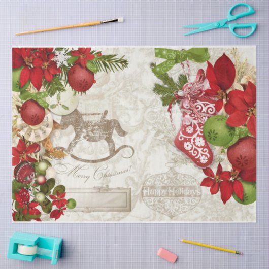 Weihnachtsberries - Designreihe 6 Seidenpapier (Basteln)