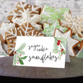 Weihnachtsberries Falten Lebensmittel, Getränke od Platzkarte